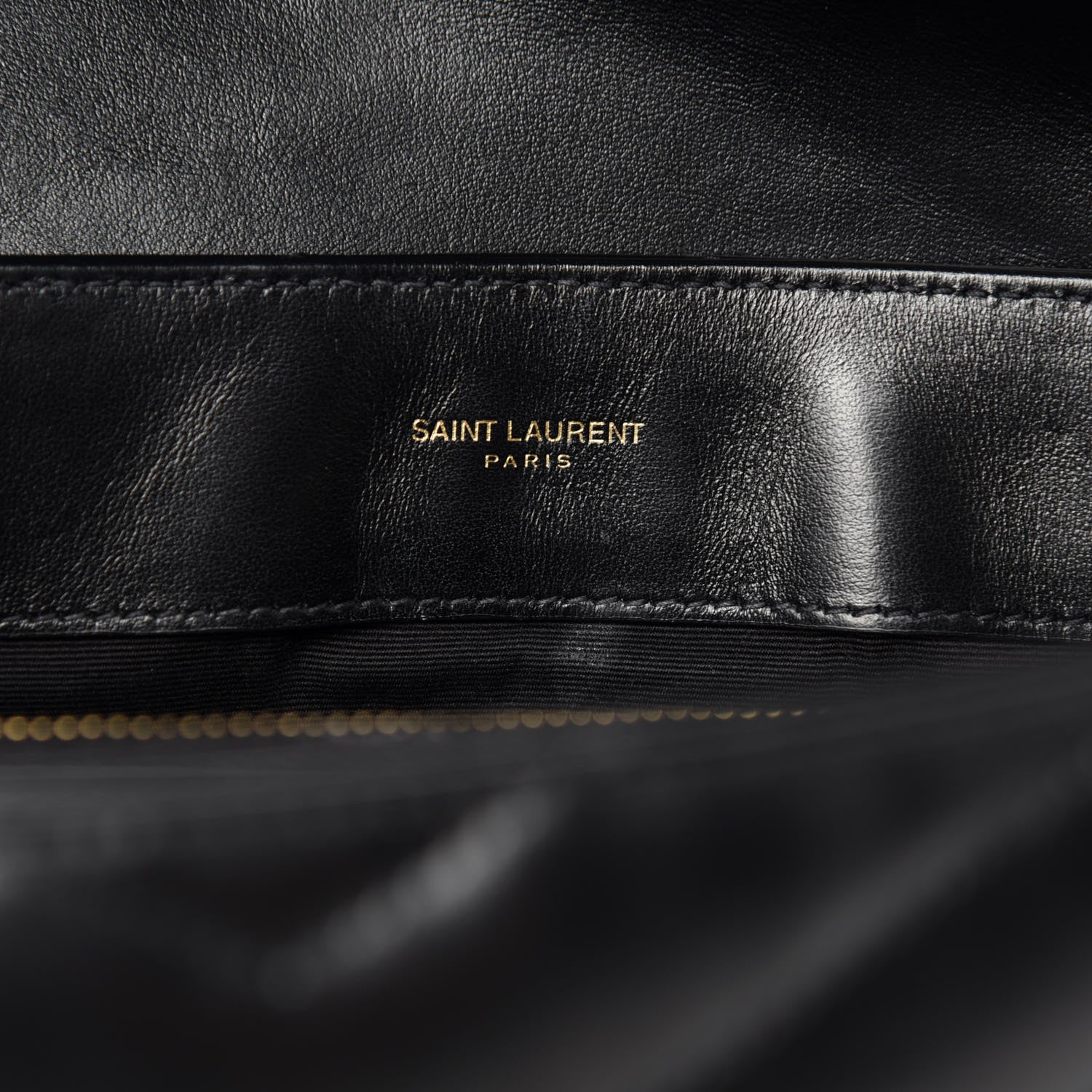 Saint Laurent Calfskin Y Quilted Monogram Medium Loulou Chain Satchel Black 14 of 16