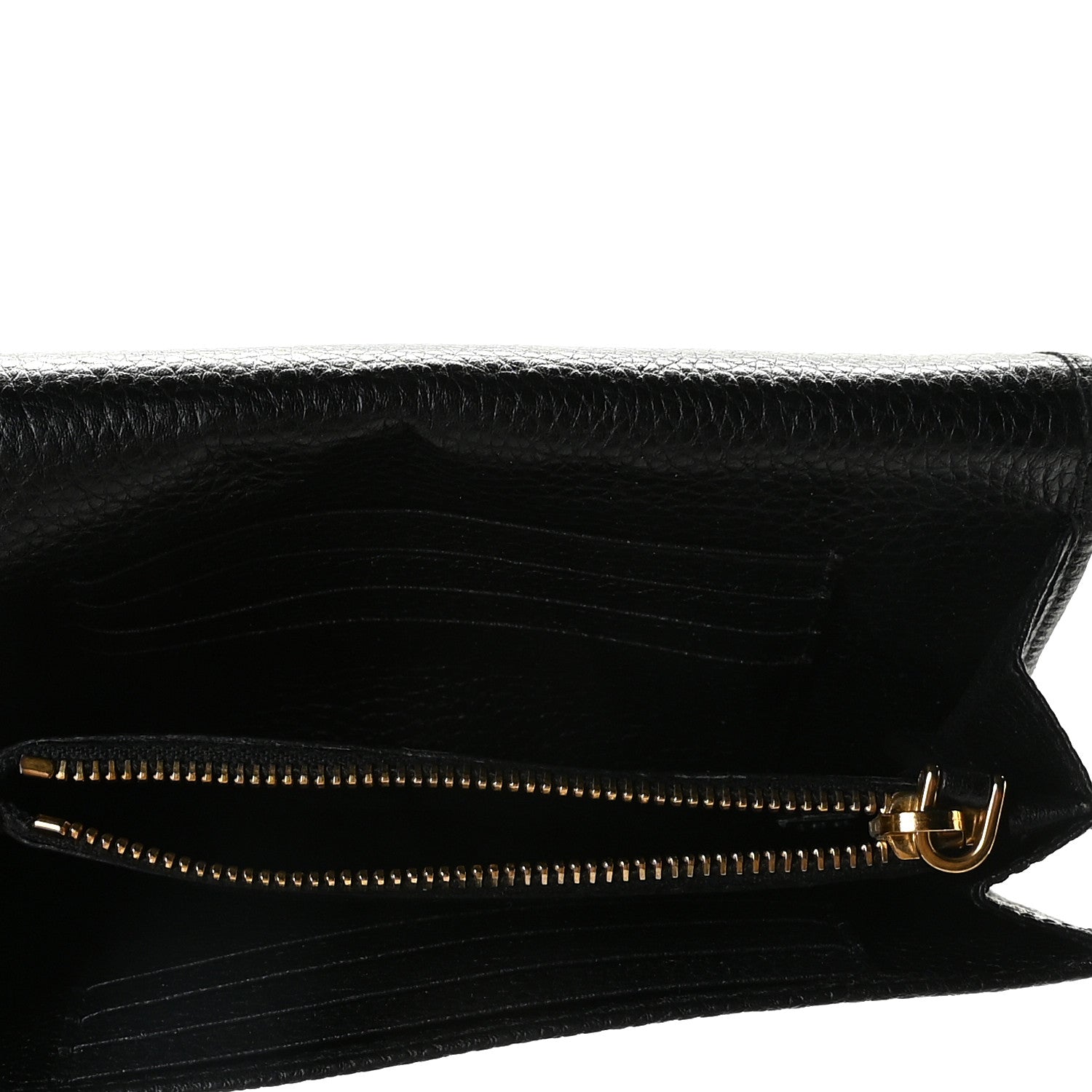 Prada Vitello Grain Wristlet Wallet Black 5 of 8