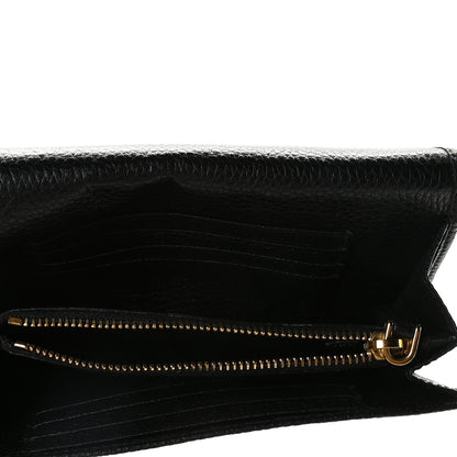 Prada Vitello Grain Wristlet Wallet Black 5 of 8