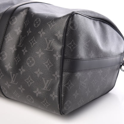 Louis Vuitton Monogram Eclipse Keepall Bandouliere 45 9 of 9