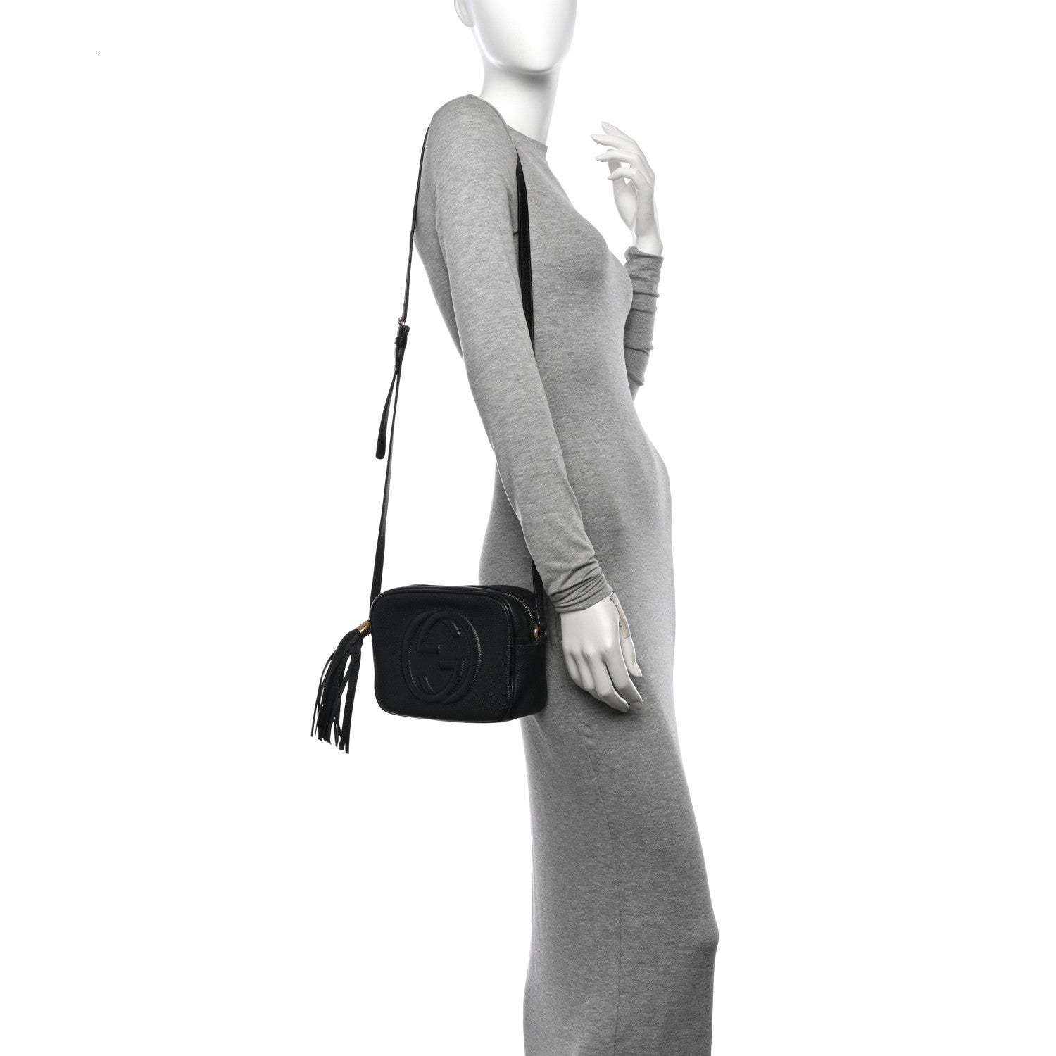 Gucci Pebbled Calfskin Small Soho Disco Bag Black 2 of 16