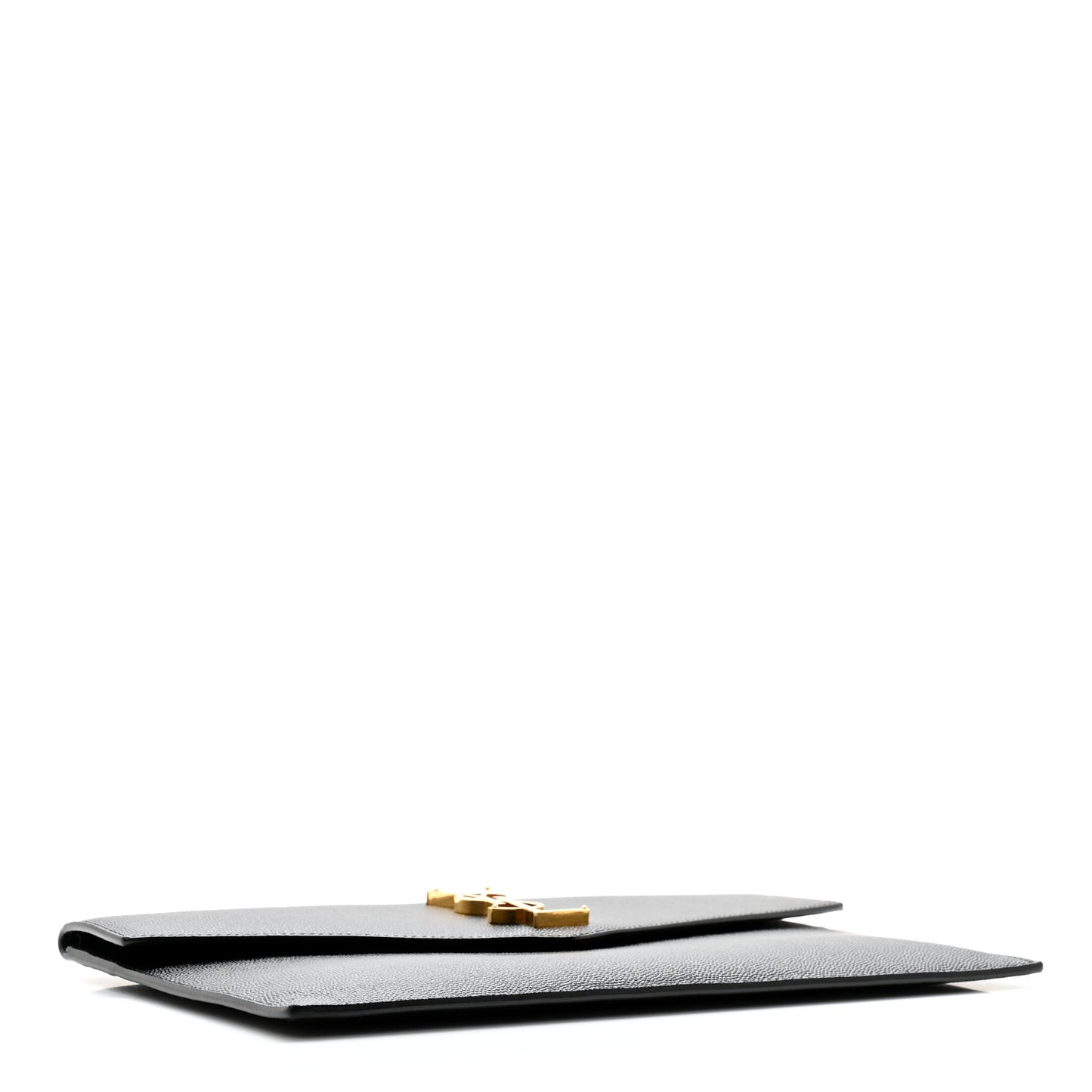 SAINT LAURENT Grain De Poudre Uptown Pouch Black