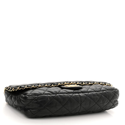 Chanel Calfskin Quilted Medium Chain Me Flap Black 4 of 14