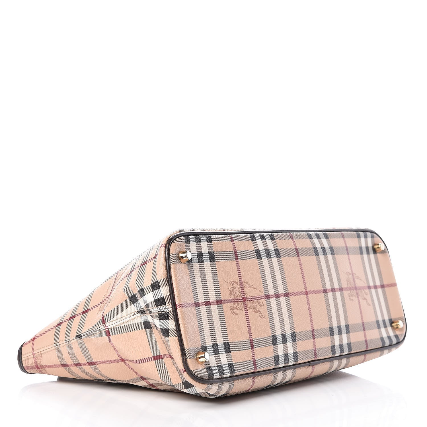 Burberry Haymarket Check Medium Regent Tote Chocolate 4 of 9