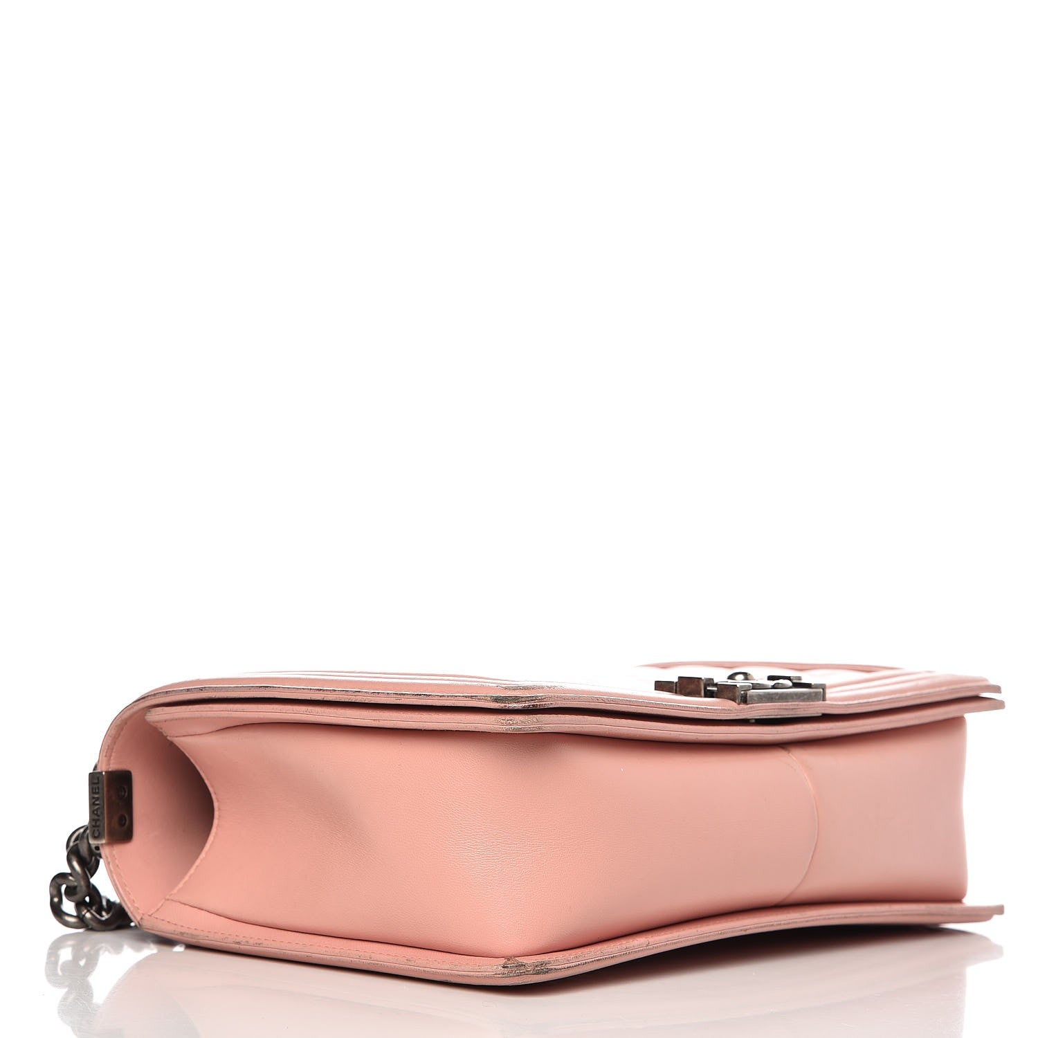 Chanel Lambskin Quilted New Medium Boy Flap Bag Pink 4 of 18