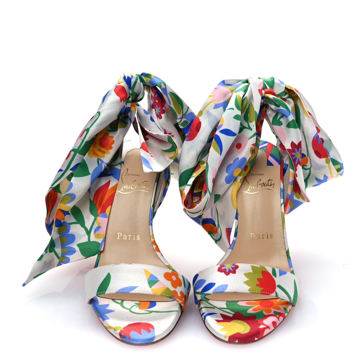 Crepe Satin Bloomy Crosse Du Desert 100 Sandals 36 Multicolor
