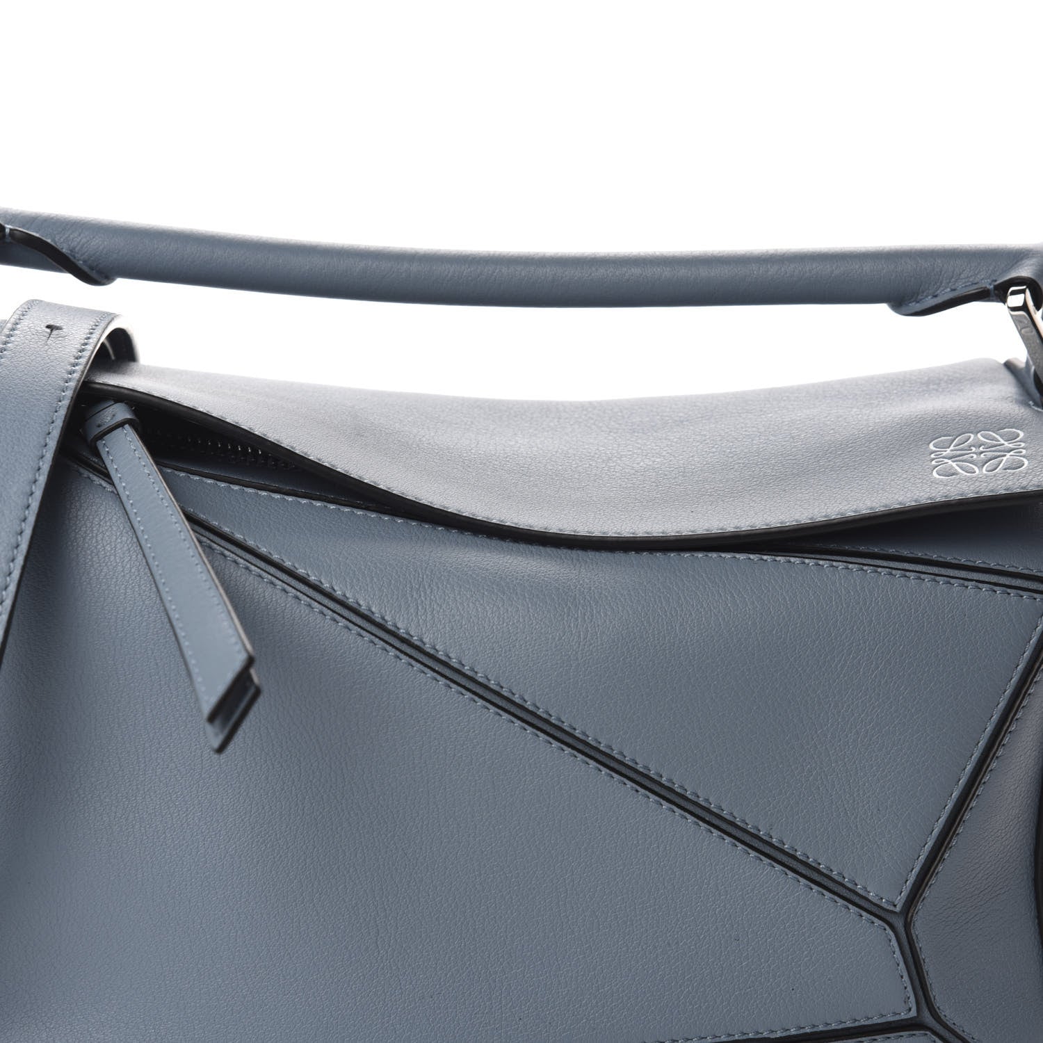 Loewe Calfskin Small Puzzle Bag Stone Blue 10 of 10