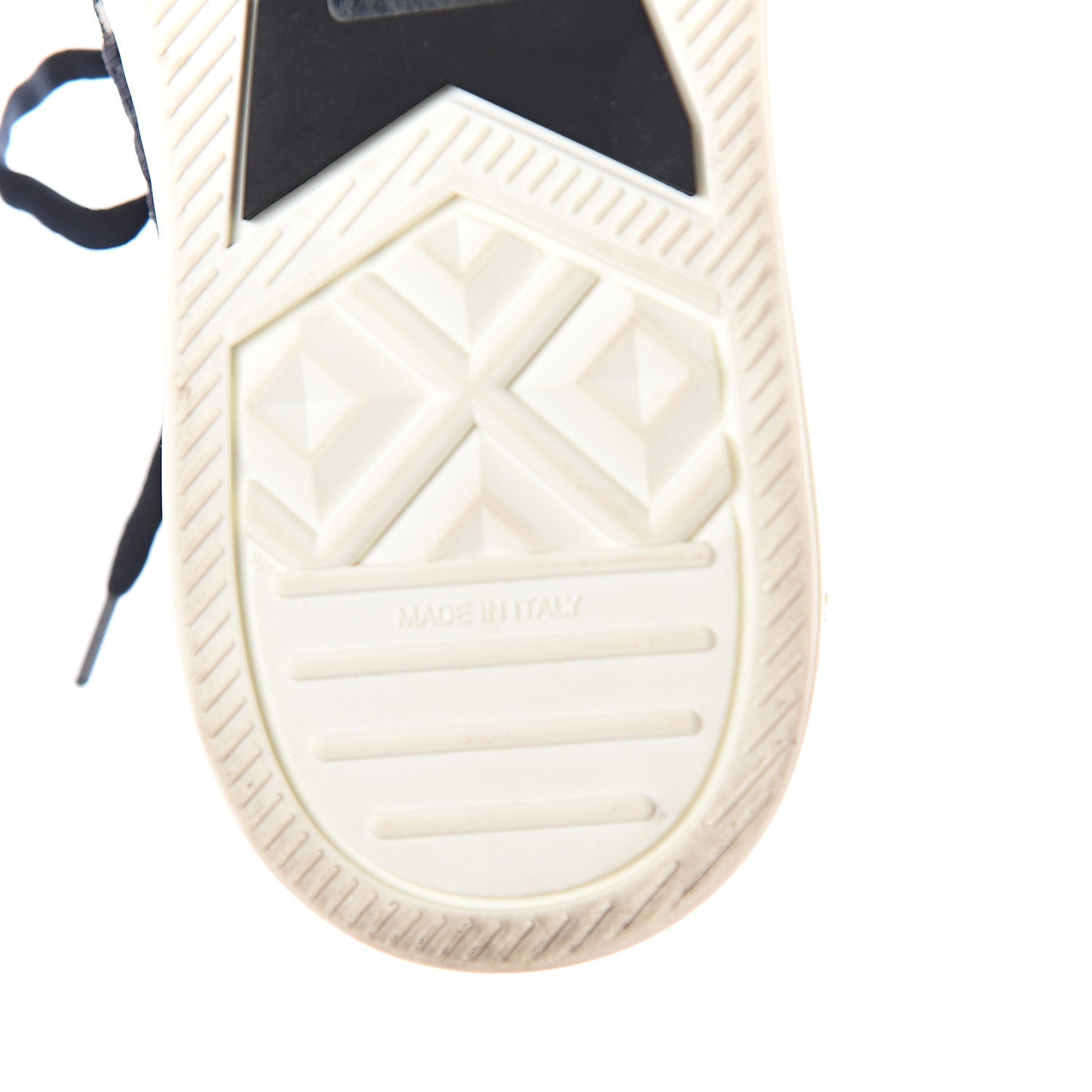 Christian Dior Technical Knit Calfskin Oblique Womens Walk'n Dior Mid Top Sneakers 37 Deep Blue 7 of 7
