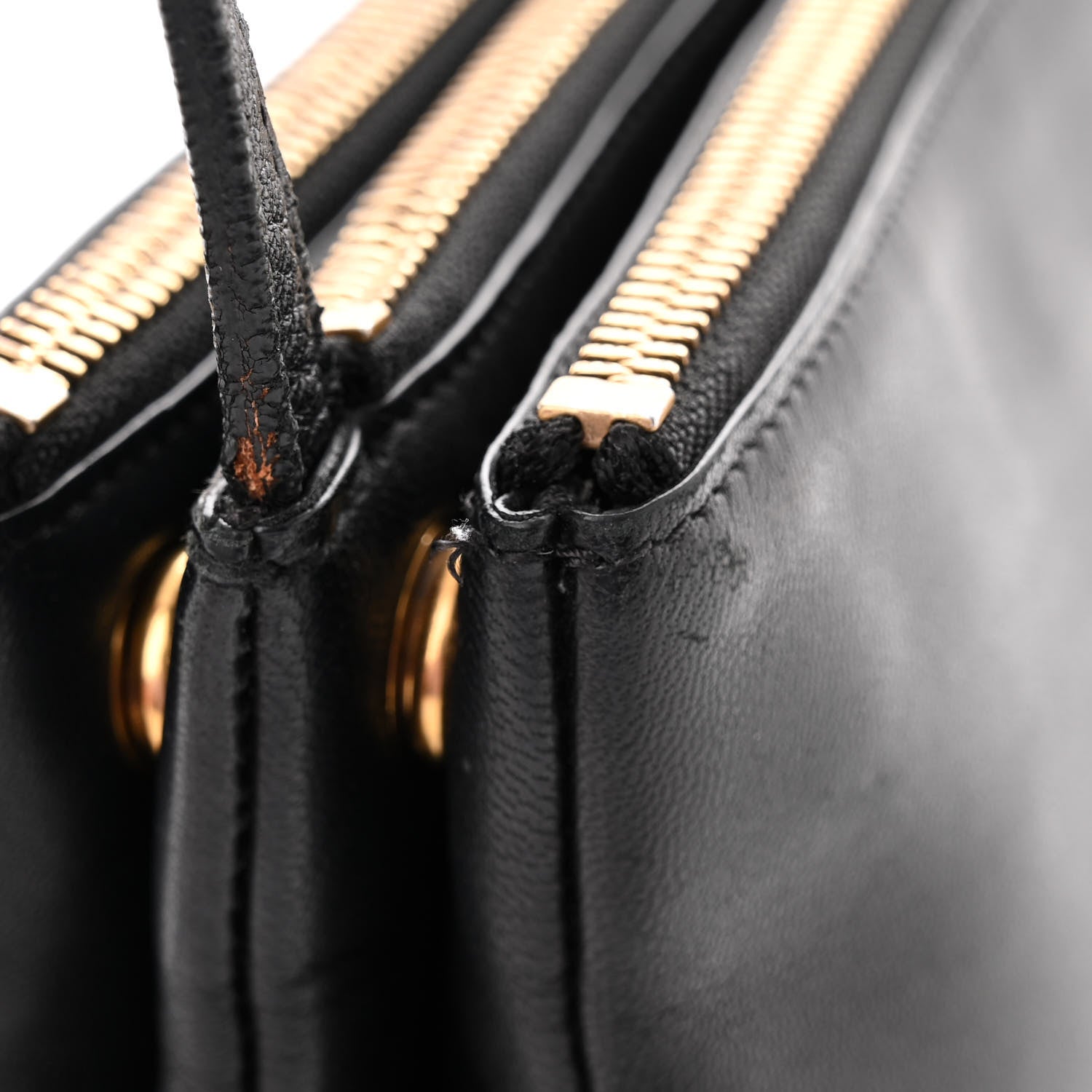 Celine Lambskin Small Trio Crossbody Bag Black 13 of 16