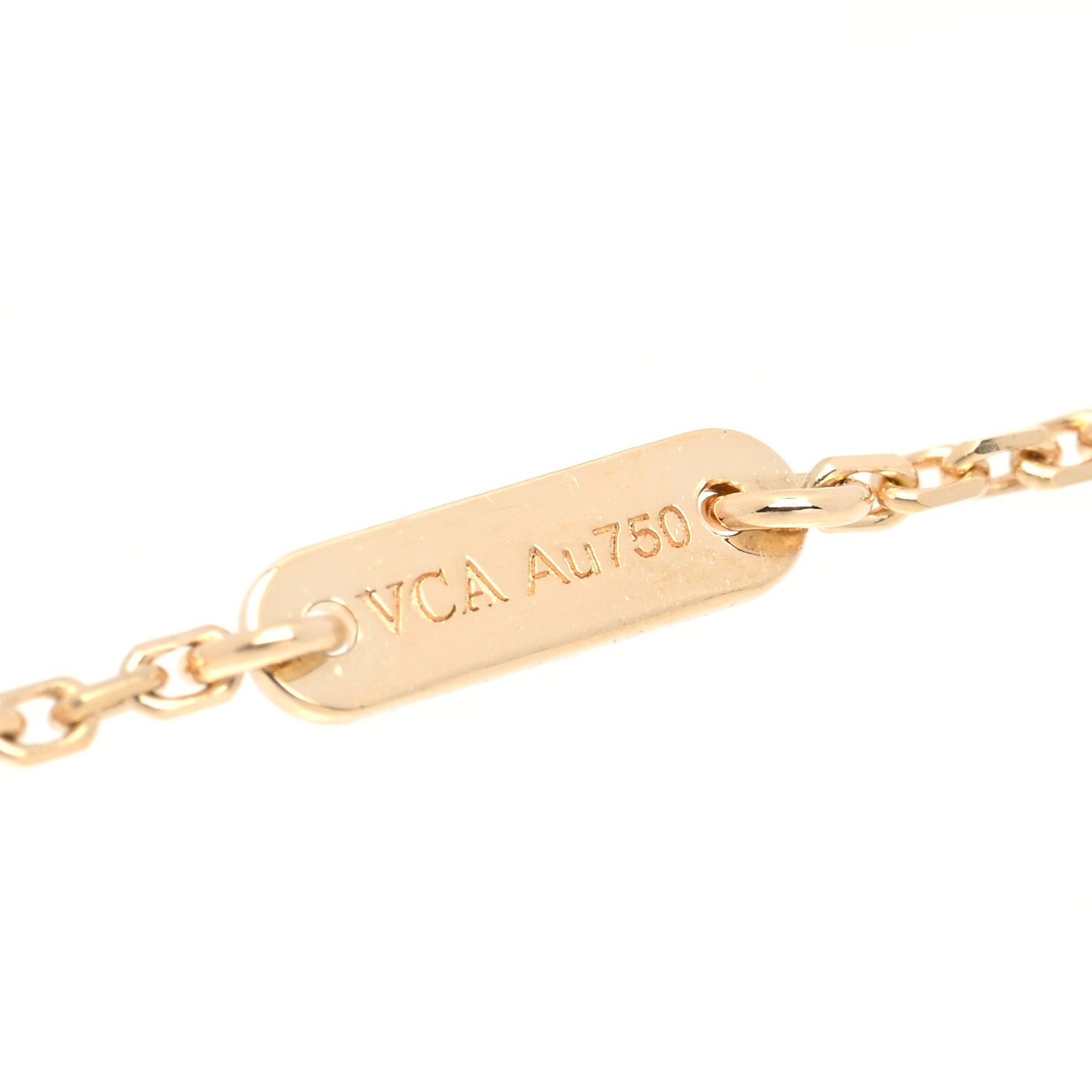 18K Yellow Gold Mother of Pearl Sweet Alhambra Butterfly Pendant Necklace
