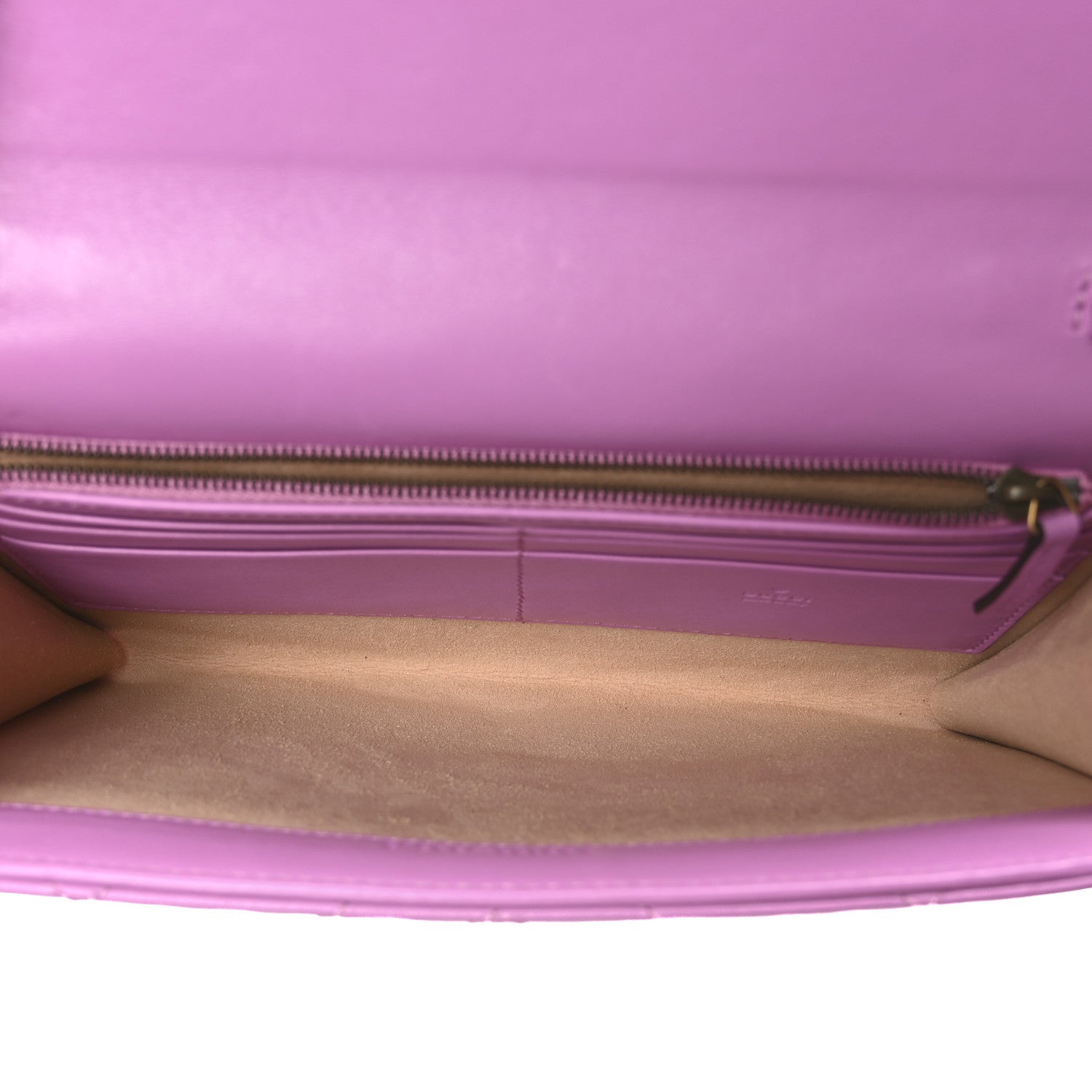 Gucci Calfskin Matelasse Mini GG Marmont Chain Wallet Candy Mousse 5 of 9