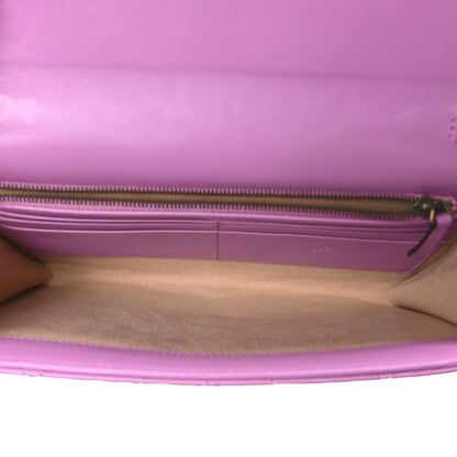 Gucci Calfskin Matelasse Mini GG Marmont Chain Wallet Candy Mousse 5 of 9