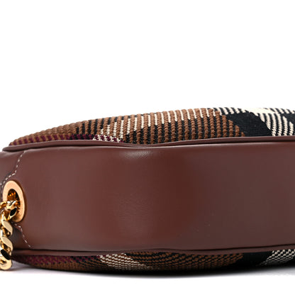 Burberry Calfskin Check Small Lola Camera Bag Dark Birch Brown 8 of 9