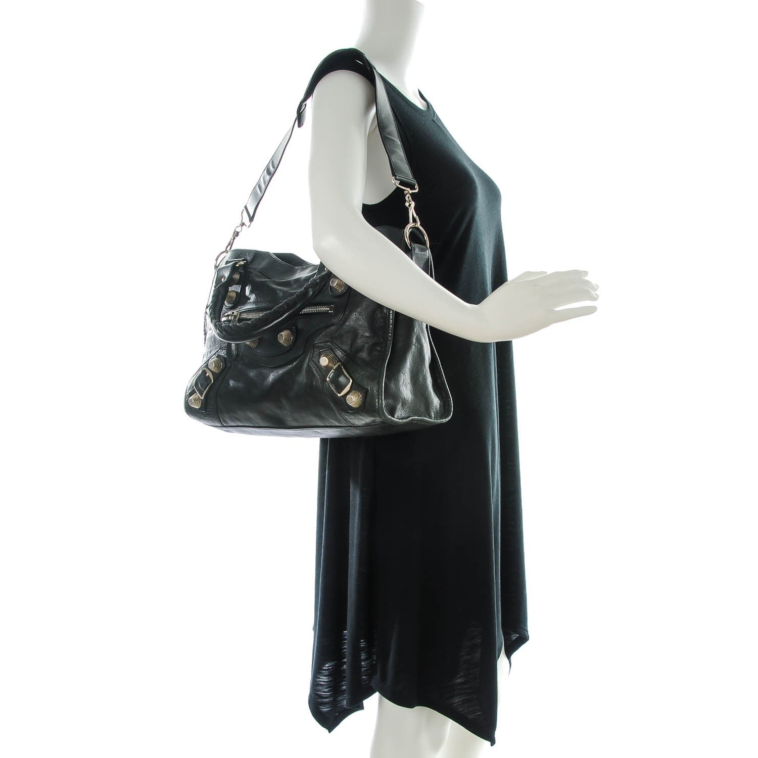 Balenciaga Agneau Giant 21 Silver Hardware City Black 2 of 7