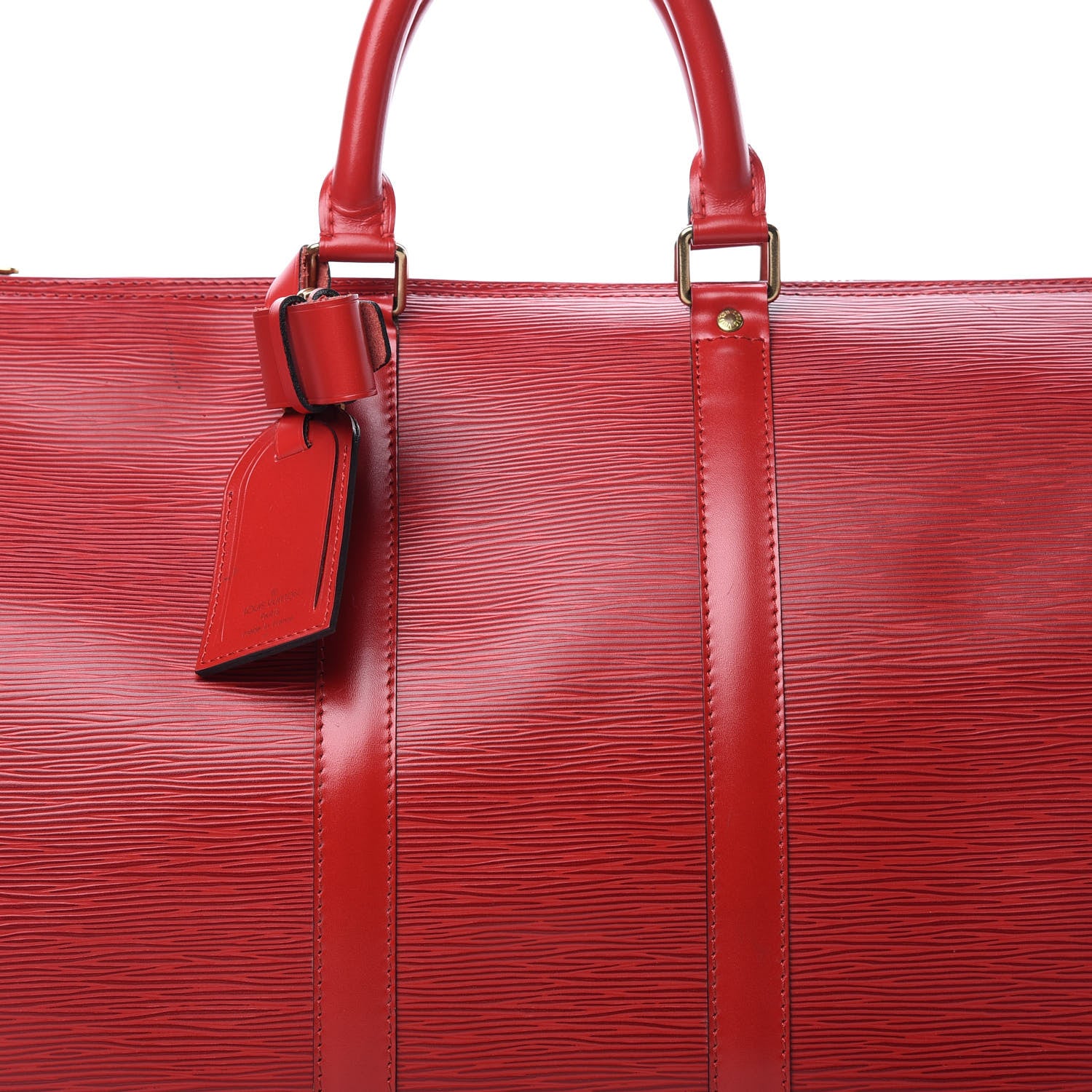 Louis Vuitton Epi Keepall 45 Castillan Red 7 of 16