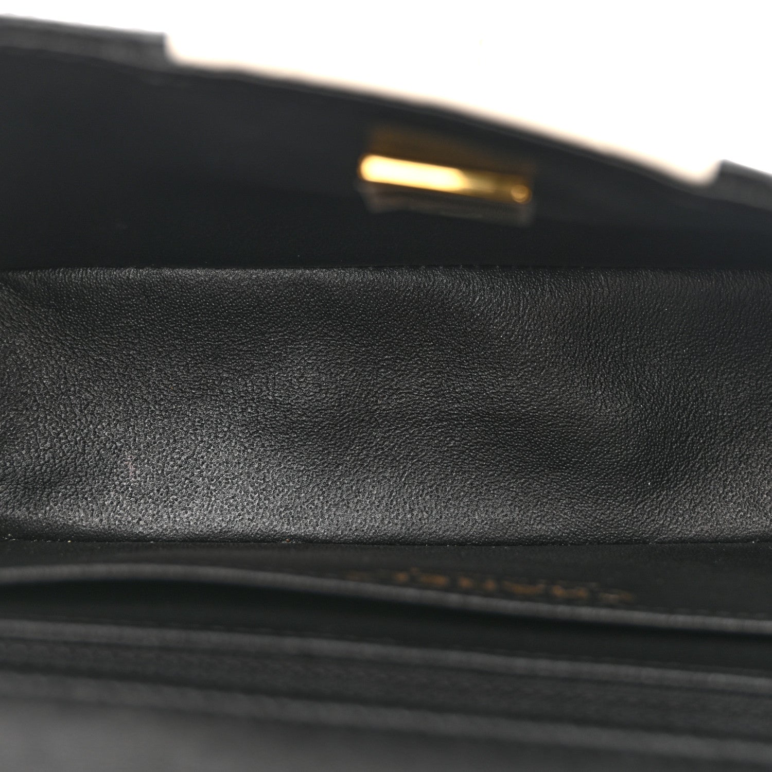 Chanel Lambskin Quilted Mini Rectangular Flap Black White 5 of 14