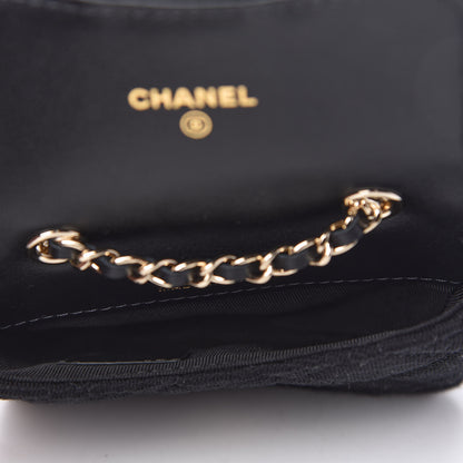 Chanel Jersey Quilted Belt Bag Black 5 of 11