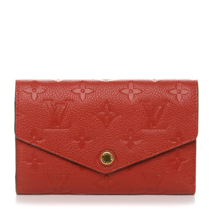 Louis Vuitton Empreinte Compact Curieuse Wallet Cherry 1 of 7