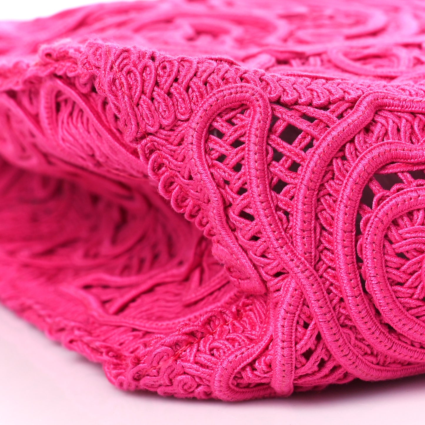 Cordonetto Lace Large Beatrice Tote Pink