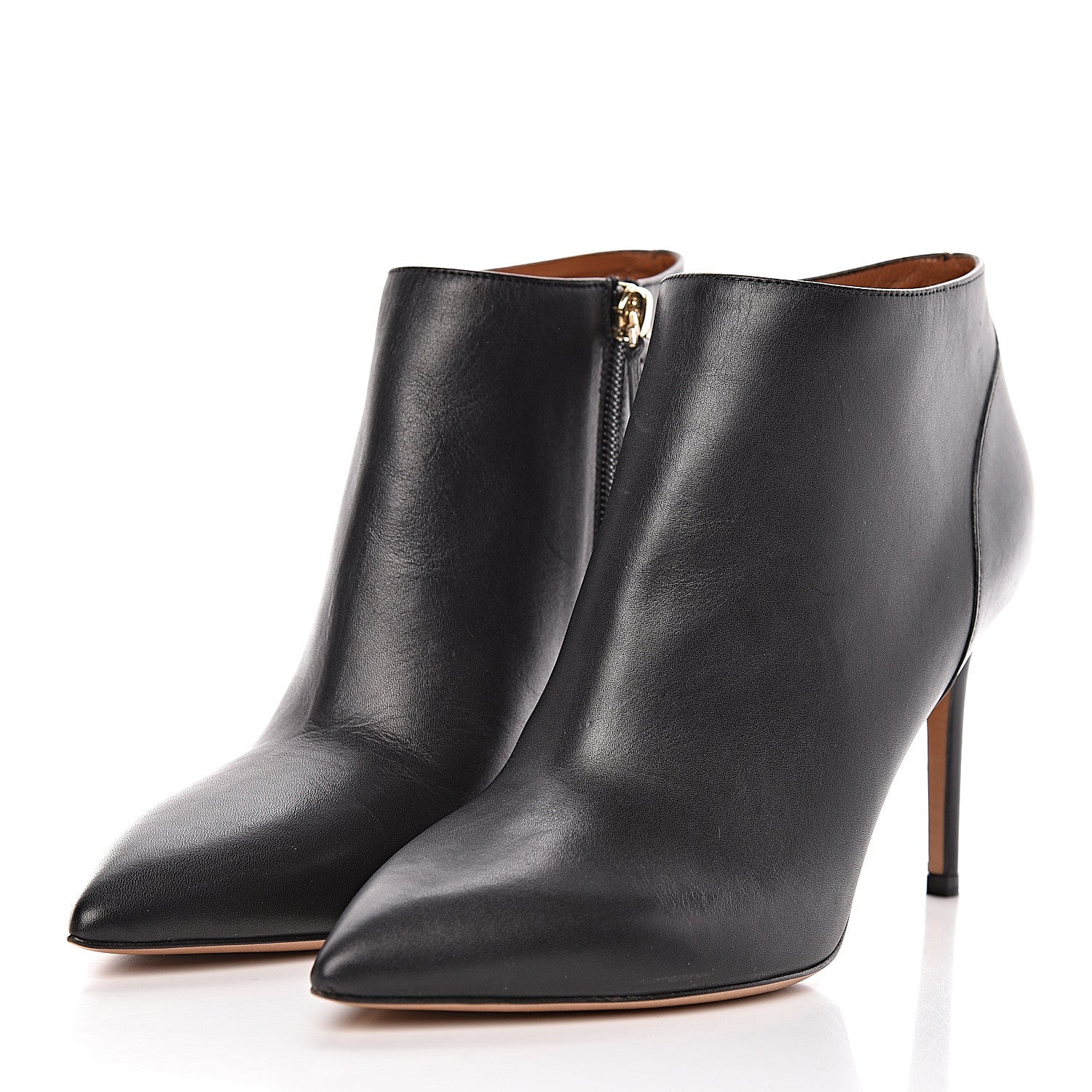 Valentino Garavani Calfskin Rockstud Ankle Booties 37 Black 3 of 8