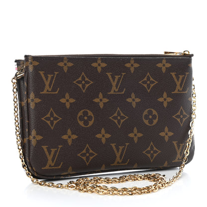 Louis Vuitton Monogram 2019 Christmas Animation Double Zip Pochette 3 of 8