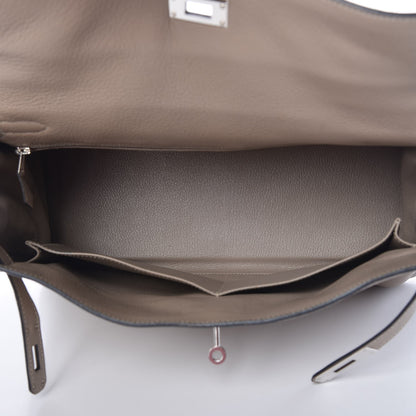 Hermes Taurillon Clemence Kelly Retourne 35 Gris Tourterelle 8 of 80