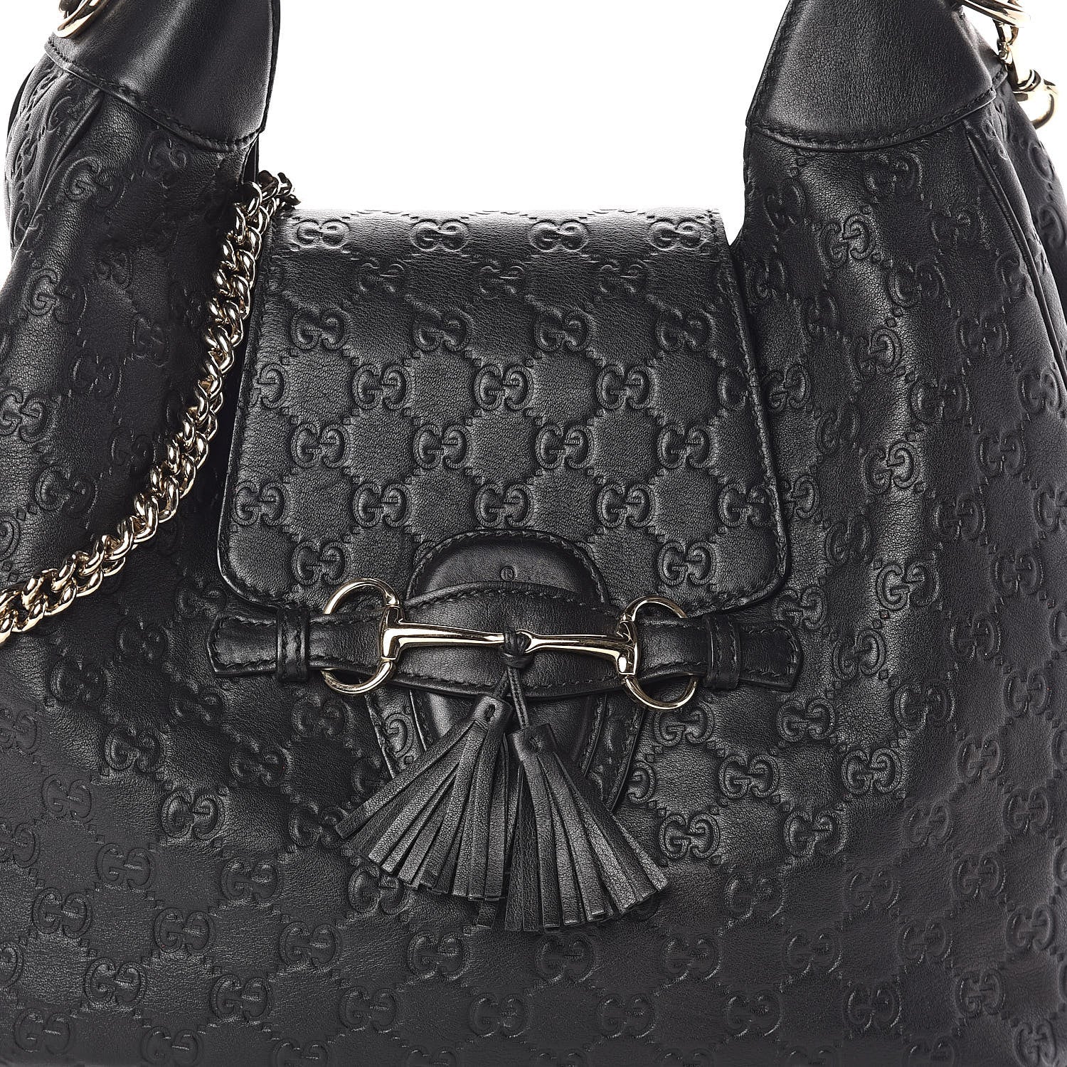 Gucci Guccissima Medium Emily Hobo Black 8 of 10