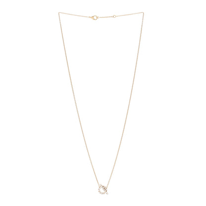 Hermes 18K Rose Gold Diamond Finesse Pendant Necklace 3 of 6