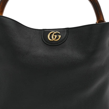 Gucci Softy Wonka Textured Dollar Calfskin Medium Diana Shoulder Bag Black 9 of 11