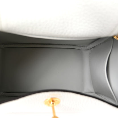 Hermes Taurillon Clemence Mini Lindy 20 Gris Platine 5 of 11