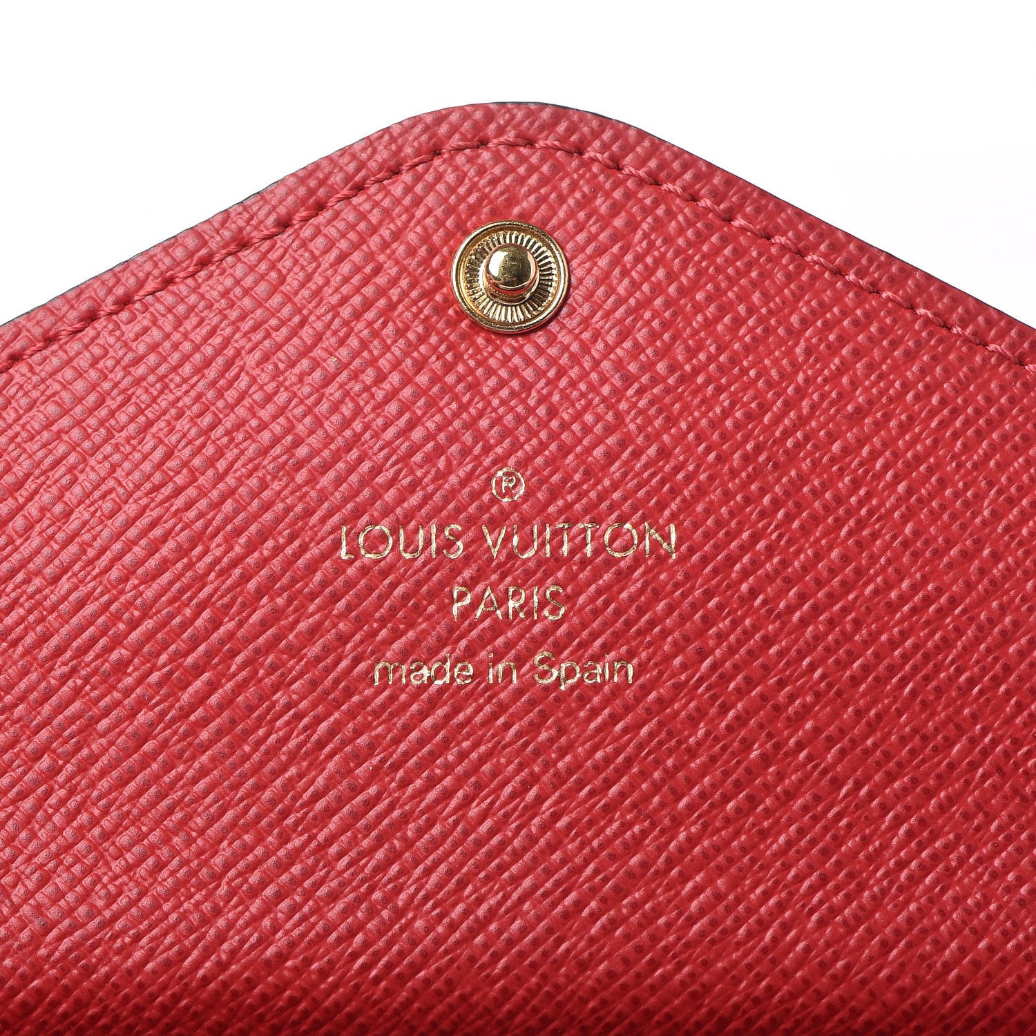 Louis Vuitton Damier Ebene Josephine Wallet Red 6 of 9