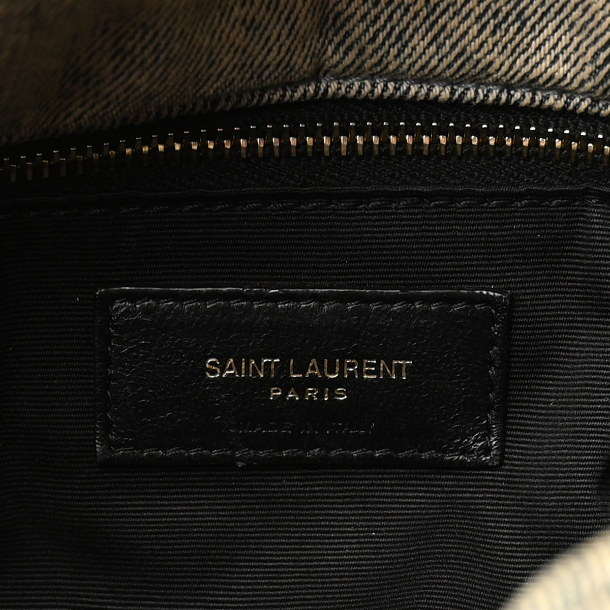 Saint Laurent Denim Quilted Medium Loulou Puffer Monogram Chain Satchel Rodeo Blue 6 of 10