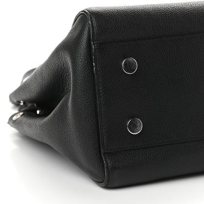 Saint Laurent Grained Calfskin Medium Cabas Rive Gauche Black 5 of 13