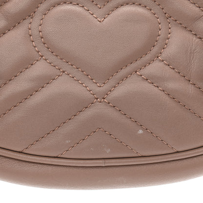 Gucci Calfskin Matelasse GG Marmont Belt Bag 95 38 Porcelain Rose 14 of 17