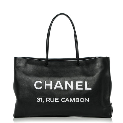 Chanel Calfskin Large Essential 31 Rue Cambon Tote Black 1 of 10