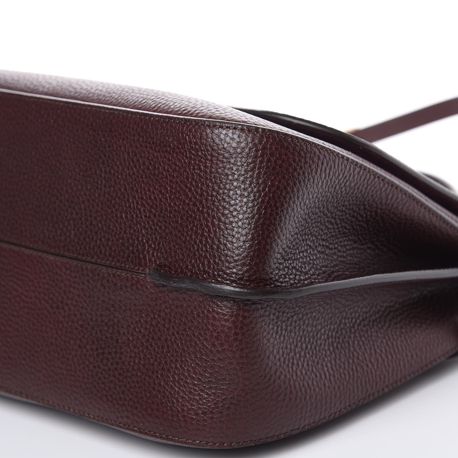 Mulberry Natural Grain Leather Amberley Satchel Oxblood 8 of 10