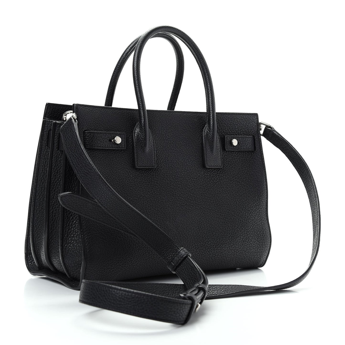 Grained Calfskin Baby Sac De Jour Souple Black