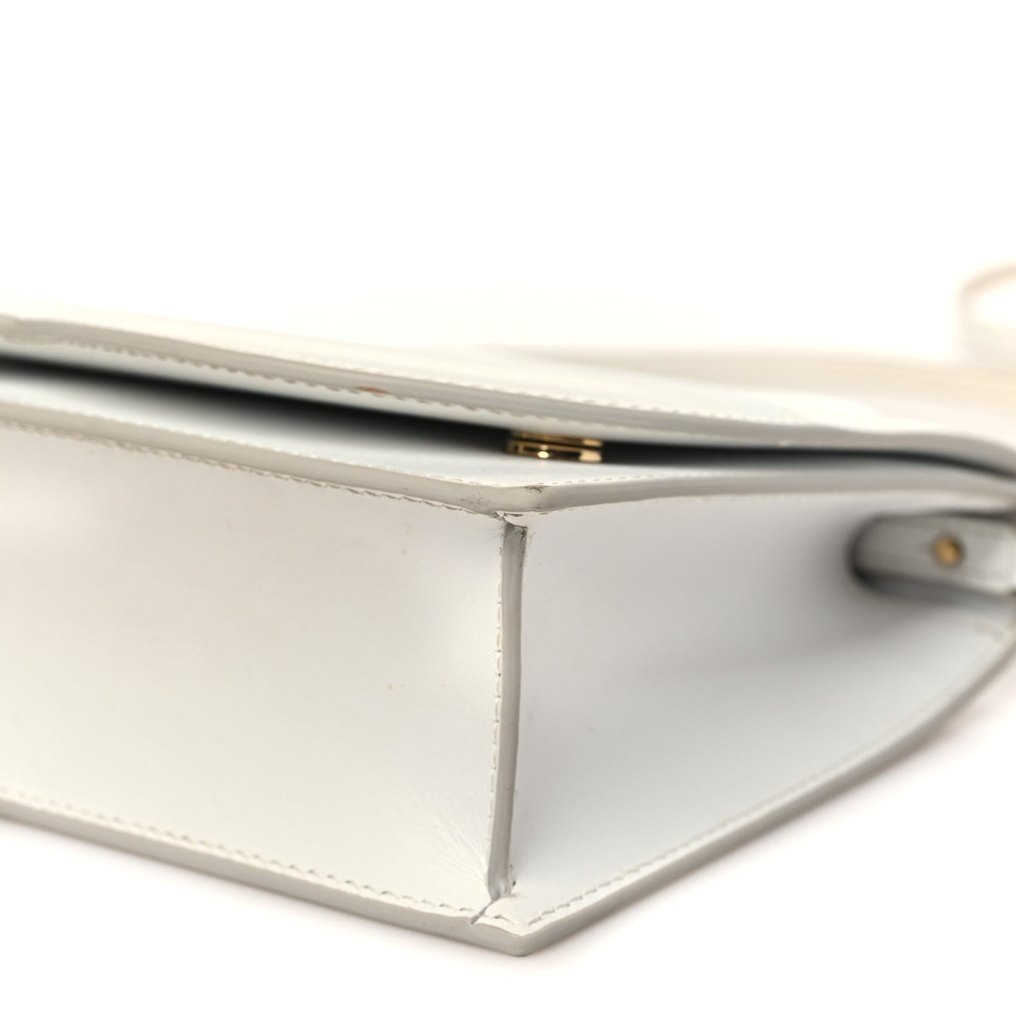 Calfskin DG Logo Flap Crossbody Bag White