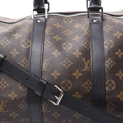 Louis Vuitton Monogram Macassar Keepall Bandouliere 45 11 of 11