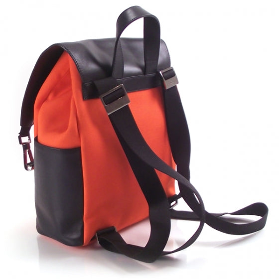 Canvas Leather Flap Backpack