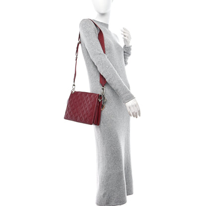 Louis Vuitton Lambskin Embossed Monogram Coussin PM Wine 2 of 12