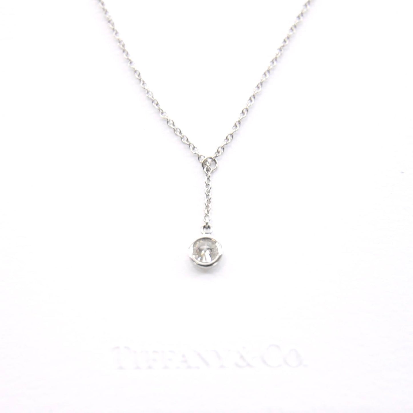 Platinum Diamond .20ct Elsa Peretti Diamonds by the Yard Lariat Necklace