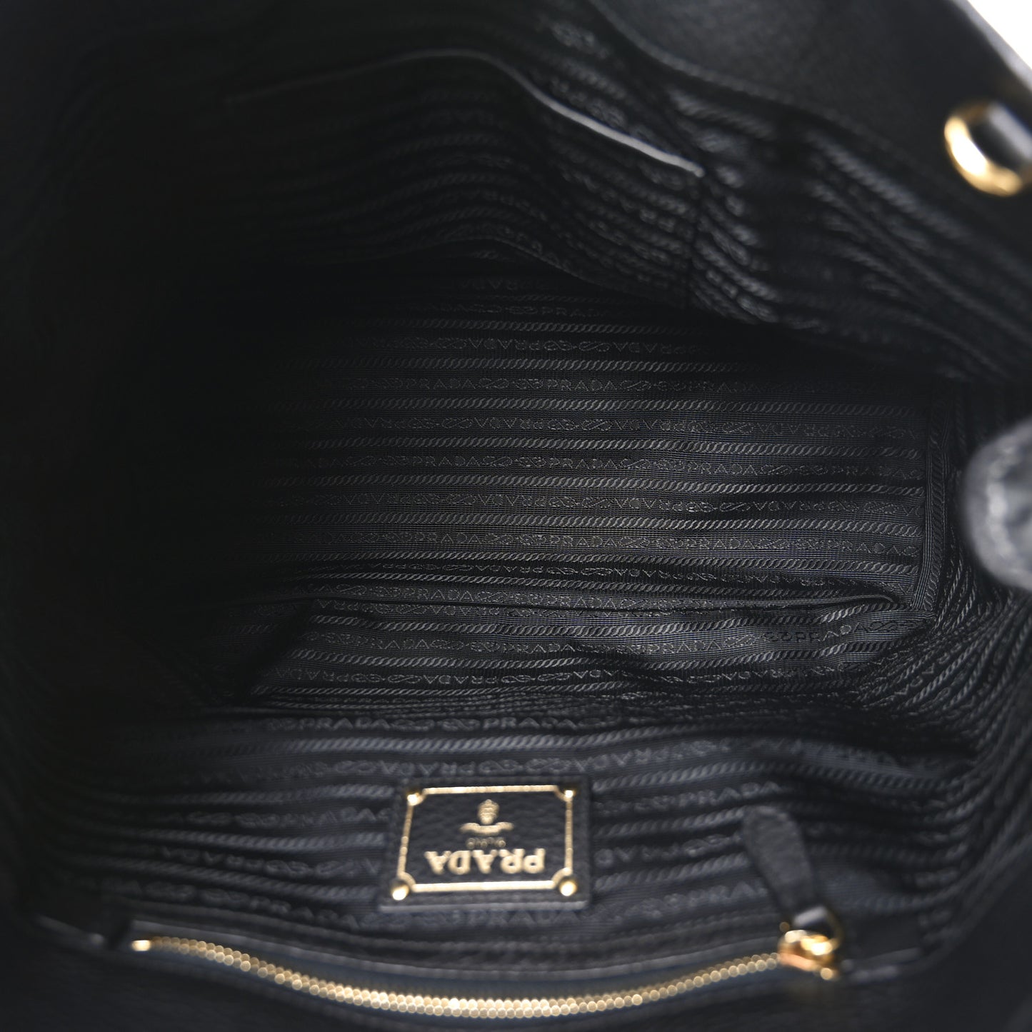 Tessuto Nylon Soft Calf Small Tote Black