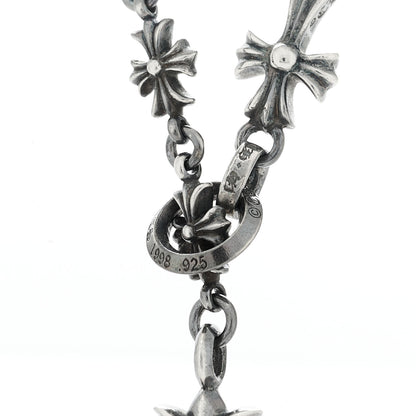Chrome Hearts Sterling Silver Lariat Cross Pendant Necklace 4 of 6