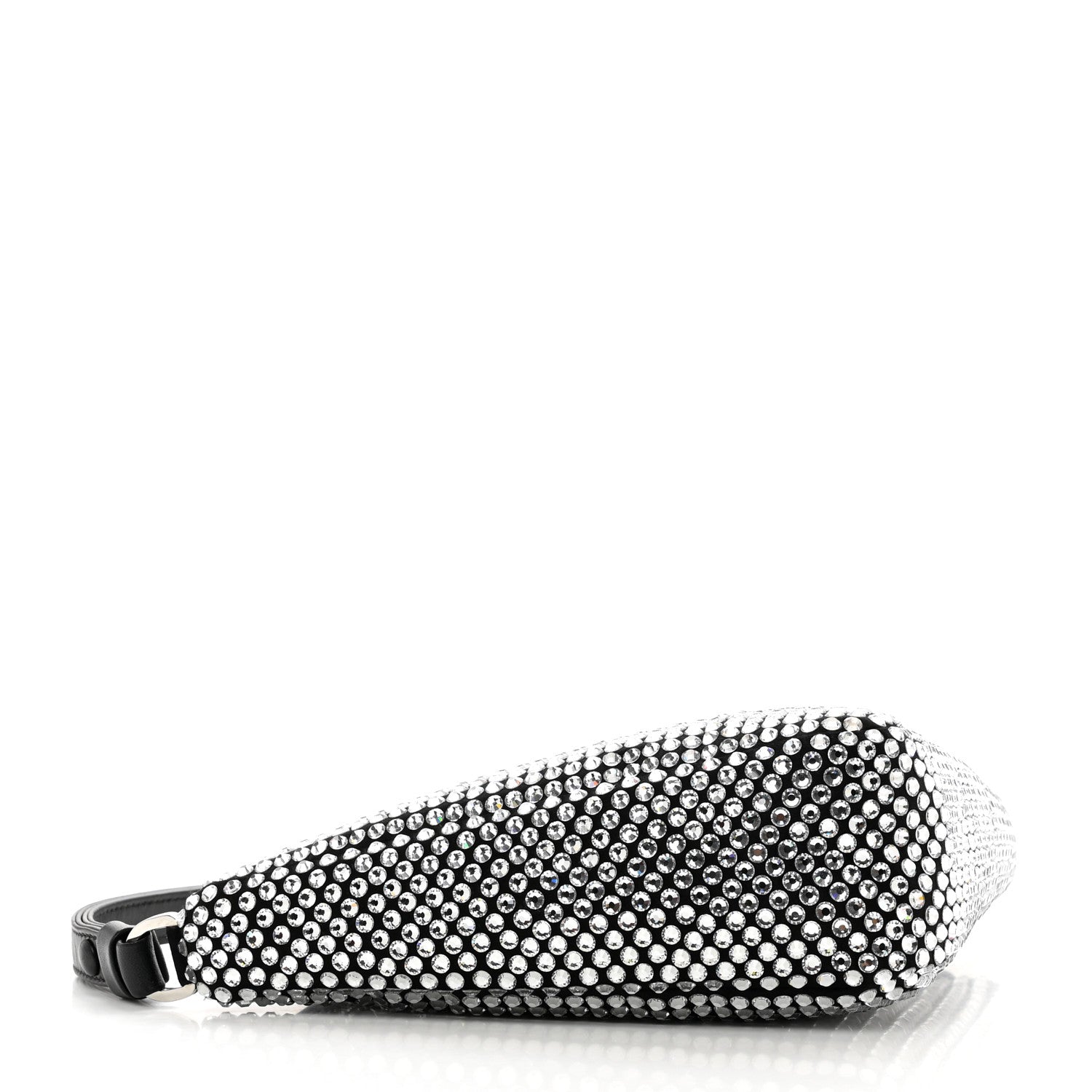 Prada Satin Crystal Triangle Pouch Cristal 4 of 9