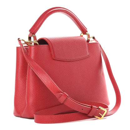 Louis Vuitton Taurillon Capucines BB Rubis 3 of 11