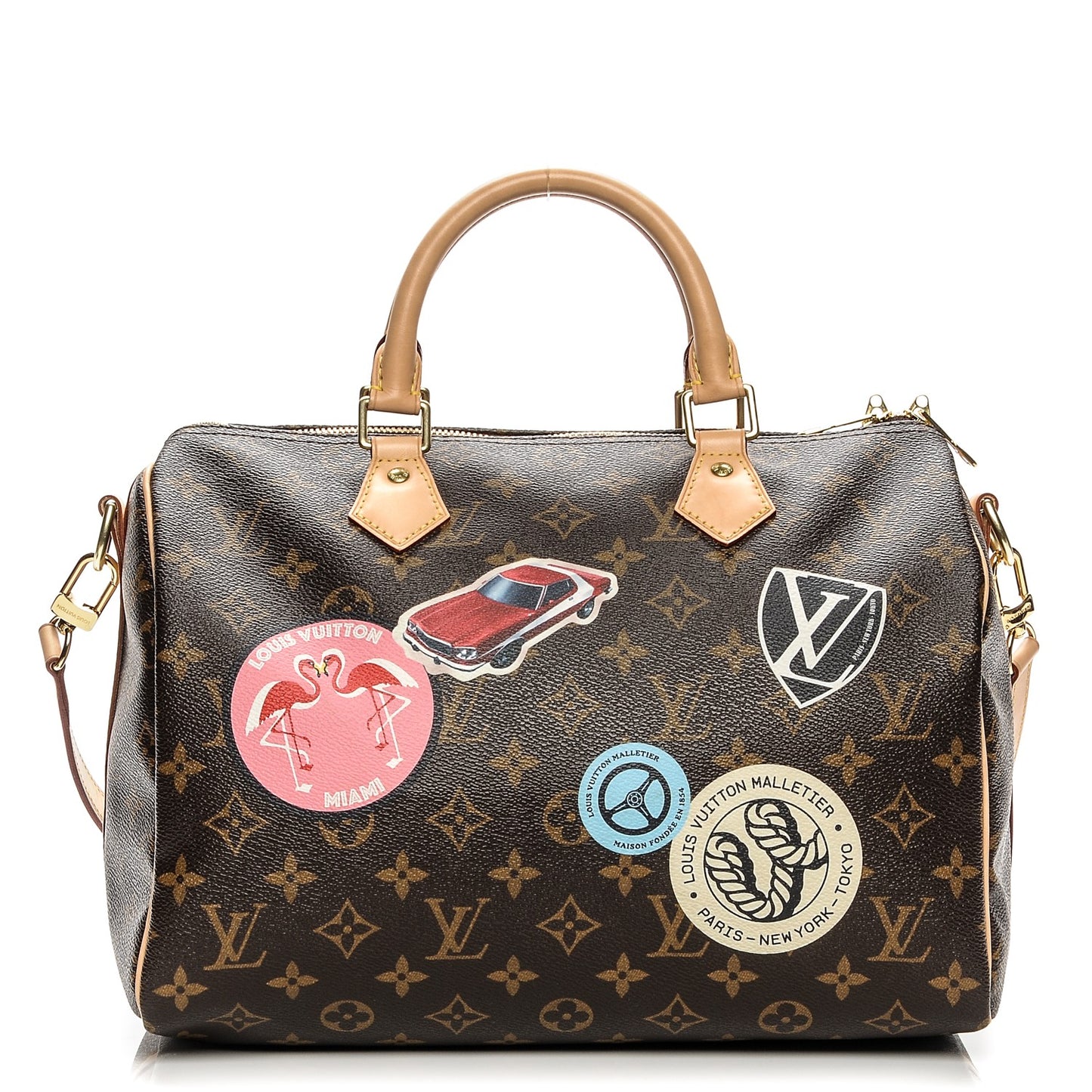 Monogram World Tour Speedy Bandouliere 30