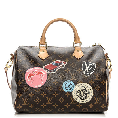 Louis Vuitton Monogram World Tour Speedy Bandouliere 30 1 of 6