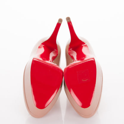 Christian Louboutin Patent Bianca 120 Pumps 37 Nude 5 of 7