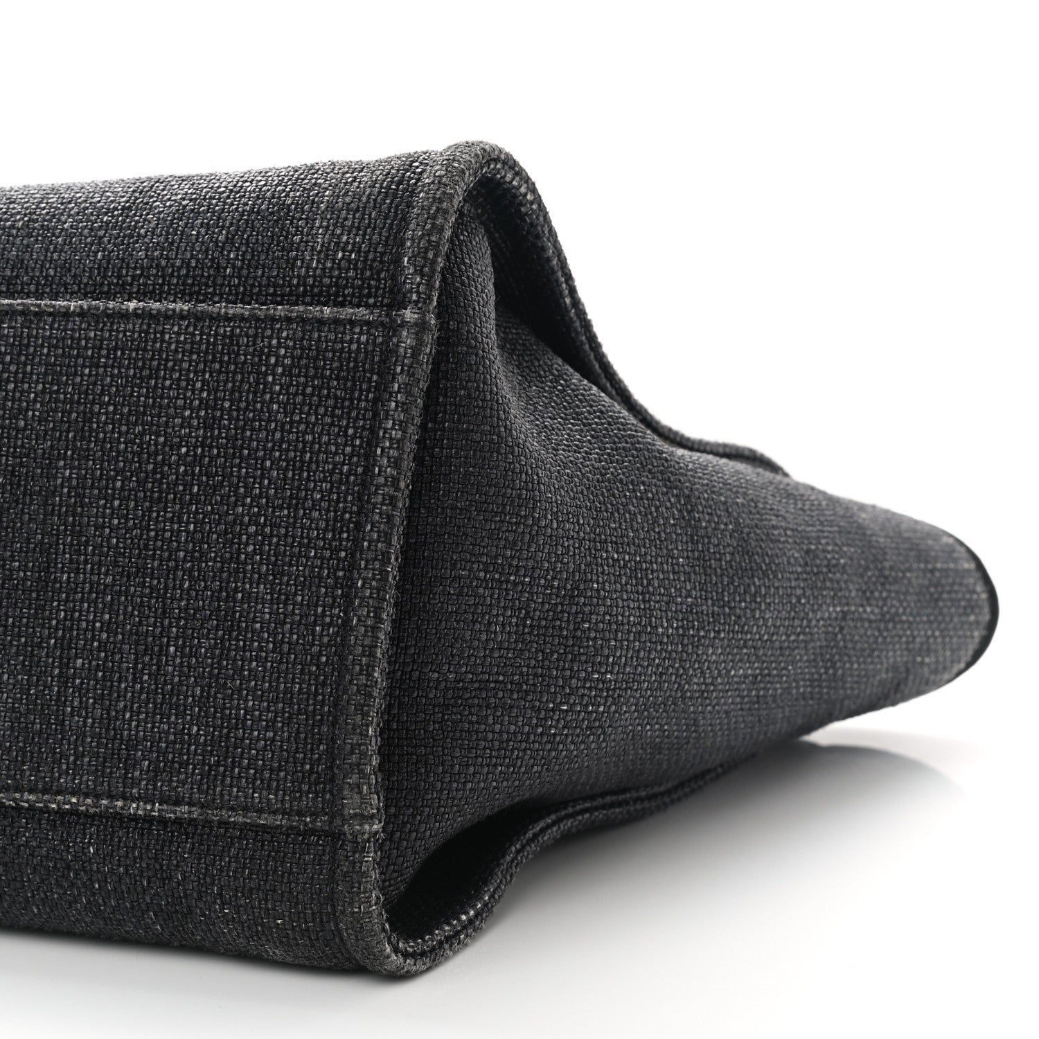 Chanel Woven Straw Raffia Large Deauville Tote Dark Blue 9 of 10